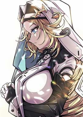 Anime Nun with Blonde Hair