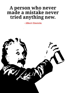 Einstein Quote with Spray Paint Art