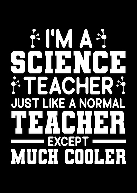 Science Teacher Cool Text Art