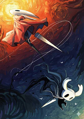 Hollow Knight Duel Painting