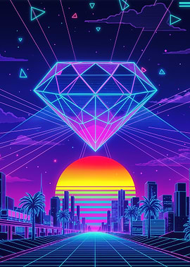Synthwave Diamond
