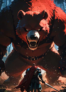Knight vs. Giant Bear