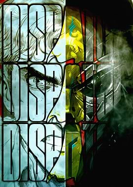 Abstract Comic Book Character Collage