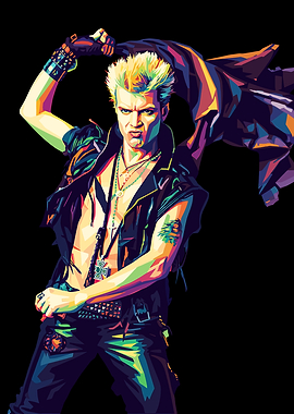 Billy Idol Pop Art Portrait