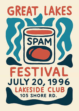 Great Lakes Spam Festival Poster