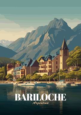 Bariloche, Argentina Travel Poster