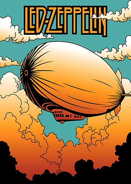 Led Zeppelin Airship Poster Art