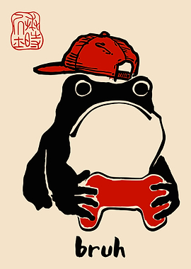 Frog with Red Cap and Controller