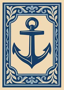 Nautical Anchor Framed Art