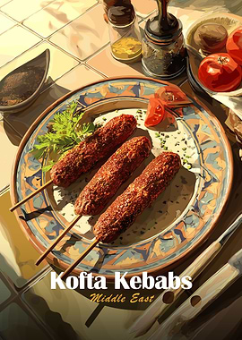 Kofta Kebabs Middle East Cuisine