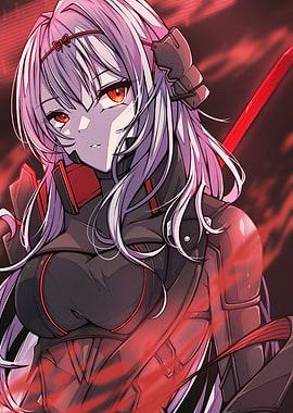 Anime Girl with Sword and Armor