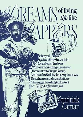 Kendrick Lamar - Money Trees Song Art