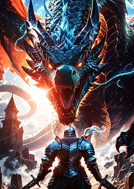 Knight Facing Dragon