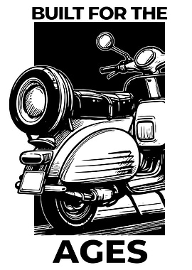 Vintage Scooter Illustration