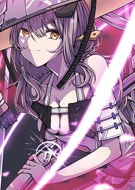 Anime Girl with Sword