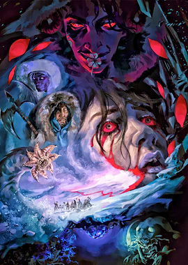 Fantasy Horror Art with Figures