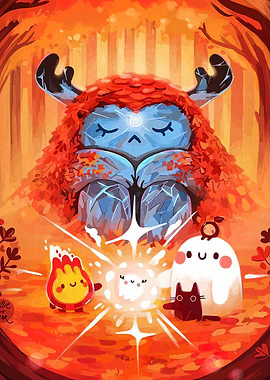 Autumn Forest Spirit and Friends