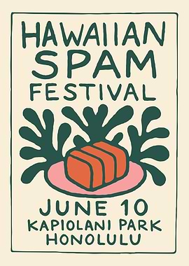 Hawaiian Spam Festival Poster