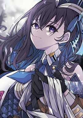 Anime Girl in Uniform Digital Art