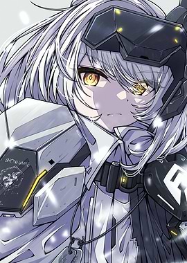 Anime Girl in Futuristic Armor