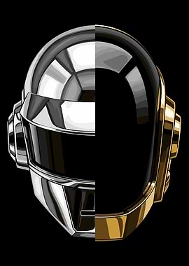Daft Punk Helmets Split