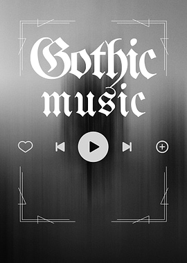 Gothic Music Player Interface