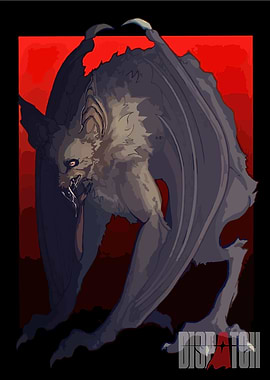 Monster Bat Illustration