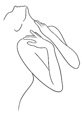 Minimalist Woman Line Art