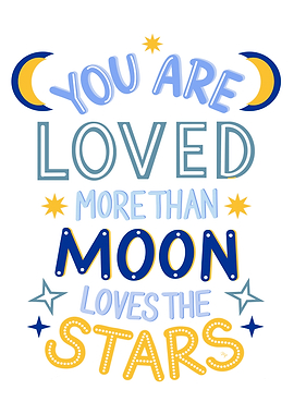 You are loved text art for kids