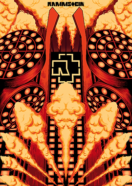 Rammstein Band Poster Art