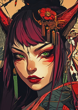 Anime Girl with Fox Ears