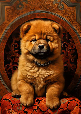 Chow Chow Puppy Portrait