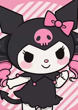 Kuromi Cartoon Character Illustration