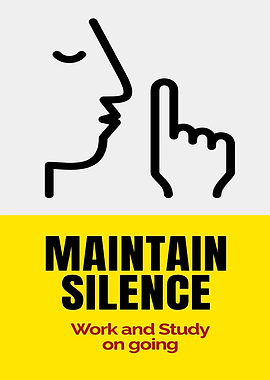 Maintain Silence Sign