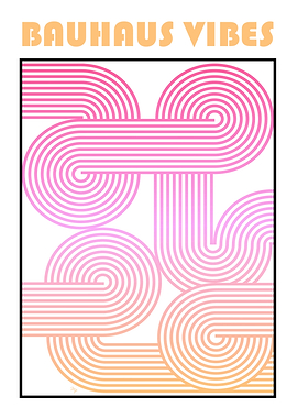 Bauhaus Vibes Abstract Art