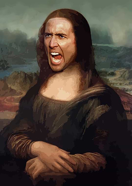 Nicolas Cage Mona Lisa Parody