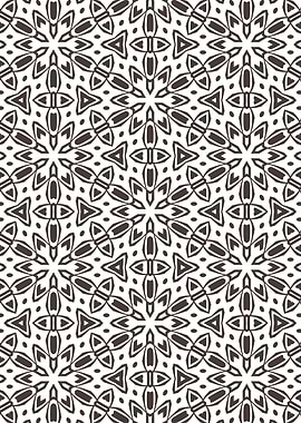 Brown Radial Precision Geometric Mandala