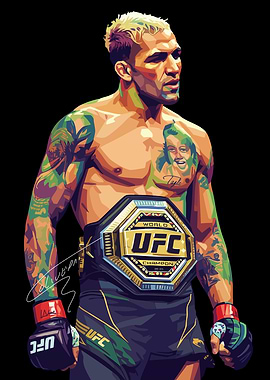 Charles oliveira UFC Champion Digital Art