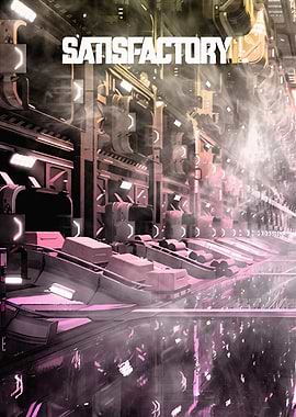 Satisfactory Game Industrial Scene