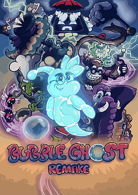 Bubble Ghost Remake Cartoon Cover Art