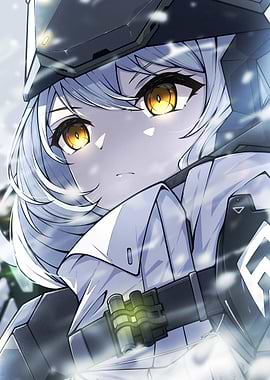 Anime Girl in Military Gear