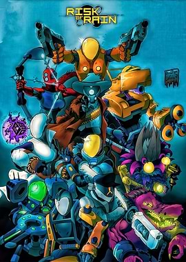 Risk of Rain characters artwork