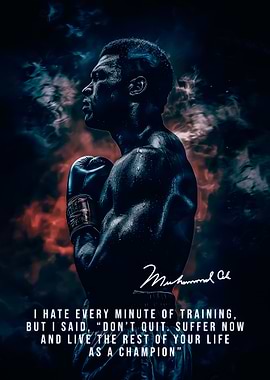 Muhammad Ali Inspirational Boxing Quote