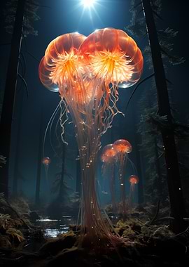 Glowing Jellyfish Forest