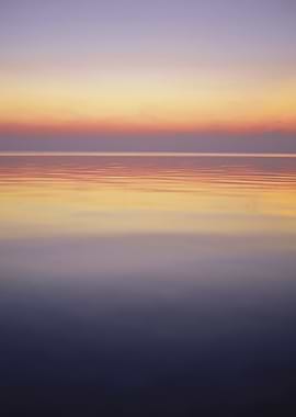 Calm Water at Sunset