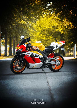 Honda CBR 1000RR Repsol Poster