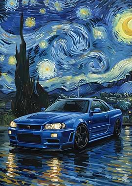 Nissan Skyline R34 Starry Night