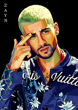 Zayn Malik Pop Art Portrait