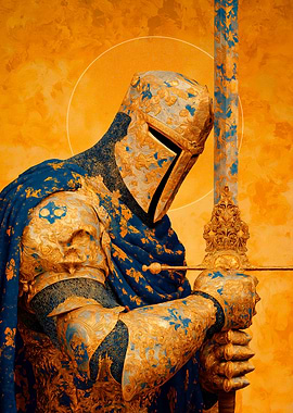 Golden Knight with Sword