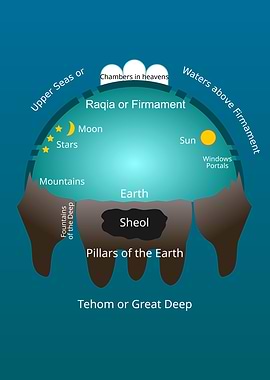 Flat Earth Model Illustration